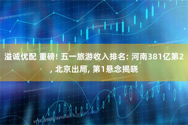溢诚优配 重磅! 五一旅游收入排名: 河南381亿第2, 北京出局, 第1悬念揭晓